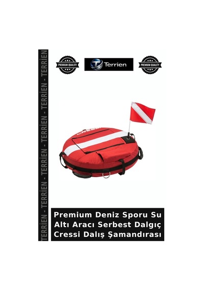 Premium Deniz Sporu Su Altı Aracı Serbest Dalgıç Cressi Dalış Şamandırası Standart