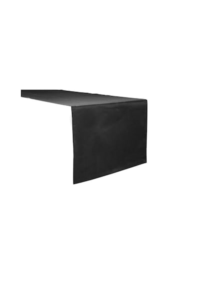 Porland Paria Siyah Düz Runner 45x150cm Abanoz