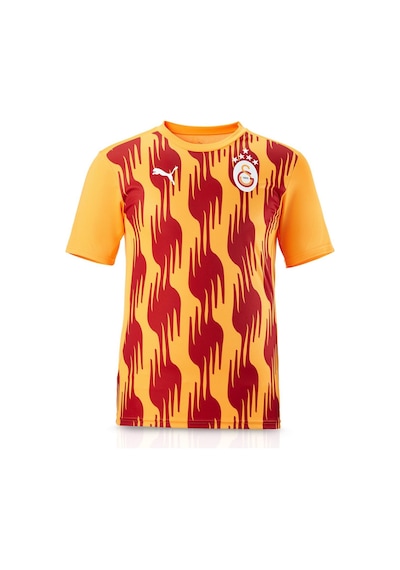 Galatasaray Puma A Takım Antrenman Sarı - Kırmızı Desenli T-shirt Sarı - Kırmızı