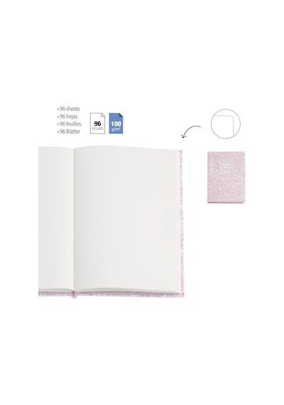 Mr Defter-b2f Parlak Defter Pembe Noktalı Çok Renkli