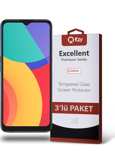 Alcatel 1S 2021 ile Uyumlu Kırılmaz Temperli Ekran Koruyucu Cam Ekonomik 3'lü Paket