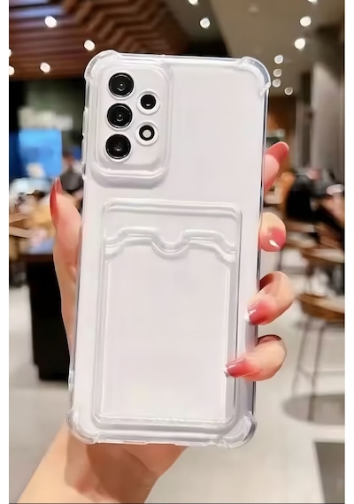 Fibaks Galaxy A32 4G Uyumlu Kılıf Kamera Koruma Ve Köşe Korumalı Kartlıklı Cüzdanlı Darbe Emici Kapak