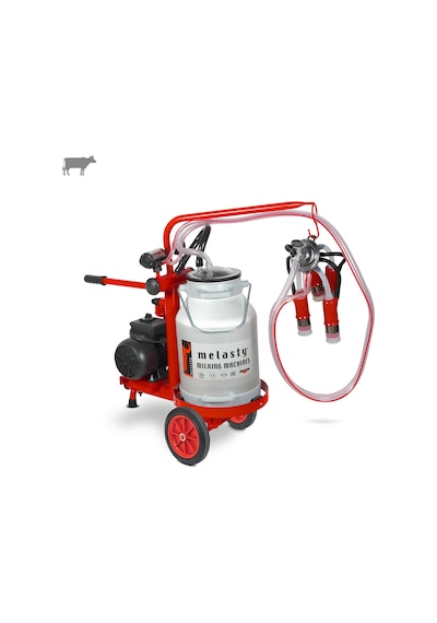 Melasty Ecomini Last Point Tekli İnek Süt Sağma Makinesi Alüminyum Güğüm-silikon Memelik Kuru Pompa -3177
