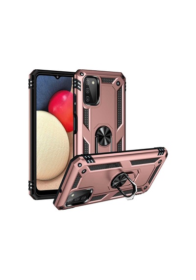 Galaxy A03s Kılıf Zore Vega Kapak Rose Gold