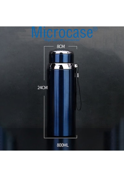 Çelik Sıcak Soğuk Tutan Çay Kahve Su Termosu 800 Ml- Al4038-siyah