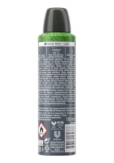 Men Care Advanced Erkek Deodorant 72 Saat Koruma Extra Fresh 150 Ml