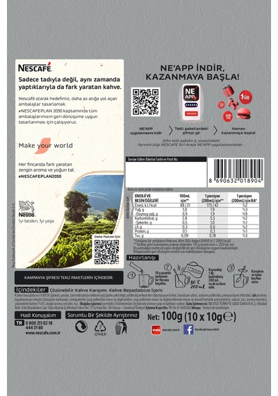 Nescafé 2si1 Arada 10'lu Çoklu Paket 10x6 Diğer