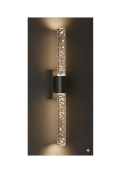 Bubblelight Large 51 Cm Modern Tasarım Led Aplik - Duvar Lambası - Siyah - Elektrikli - Günışığı Siyah