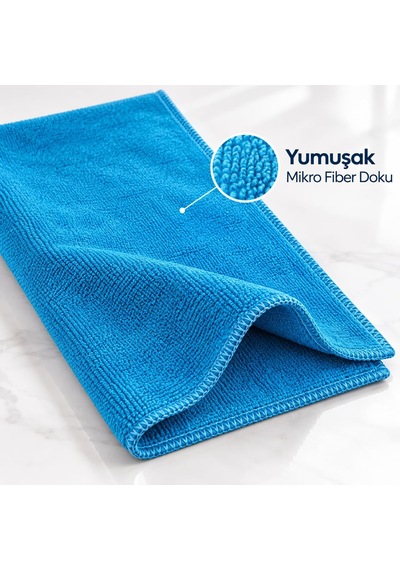 Mikrofiber Bez Oto Havlu Ve Yer Kurulama Bezi, 50x60 Cm Süper Emici, İz Bırakmayan Temizlik Bezi Belirtilmemis
