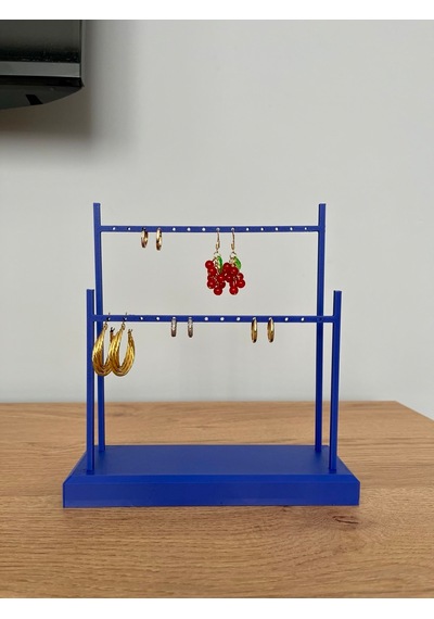 Küpe Standı Organizer Mavi