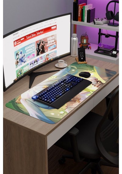 Faruzan Genshin Impact Anime Gacha V2 - 90x40 Xxl Gaming Mouse Pad Fare Altlığı