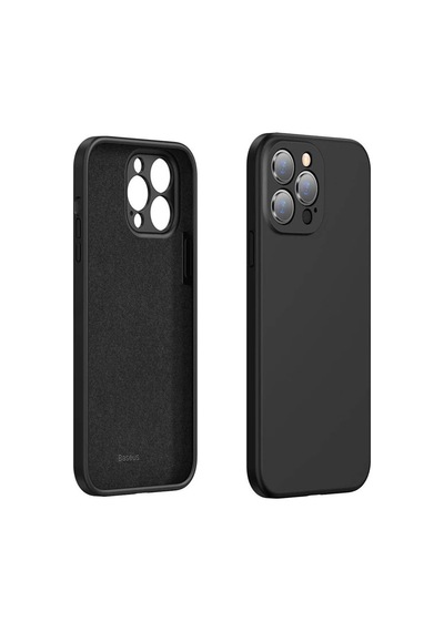 Baseus Liquid iPhone Uyumlu 13 Pro Kılıf Kamera Korumalı İçi Kadife Silikon Kılıf- 5775 Mh-hs5428-1354