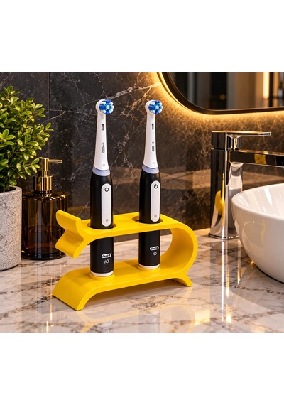 Oral-b İo3 Uyumlu Şarjlı Diş Fırçası Ve Başlık Standı Zyndo Sarı