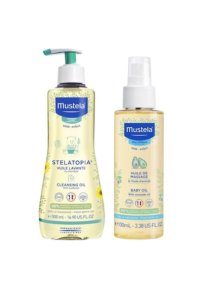 Mustela Temizleme Yağı 500 Ml - Bebek Bakım Masaj Yağı 100ml