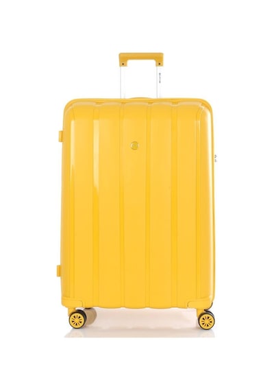 Mçs 3lü Set Kırılmaz Silikon Seyahat Valizi Bavulu V305 Sarı