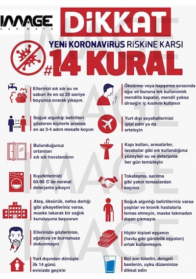 Image Kauçuk Havuzlu Hijyen Paspası - Kıvırcık - 52 60 Cm.
