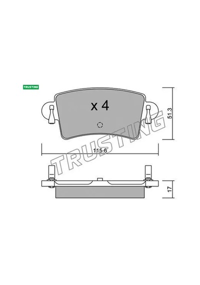 Arka Fren Balatası Master Iı-movano 2.5-2.8dcı 7701206763/ 23669 Trustıng