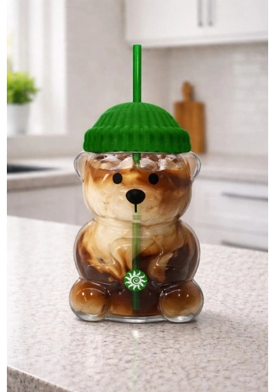 Bearista Plastik Soğuk İçecek Bardağı Sarı