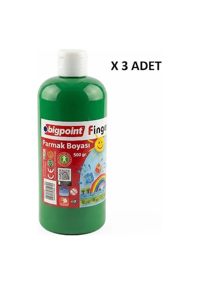 Bigpoint Parmak Boyası 500 Gram Yeşil X 3 Adet Diğer