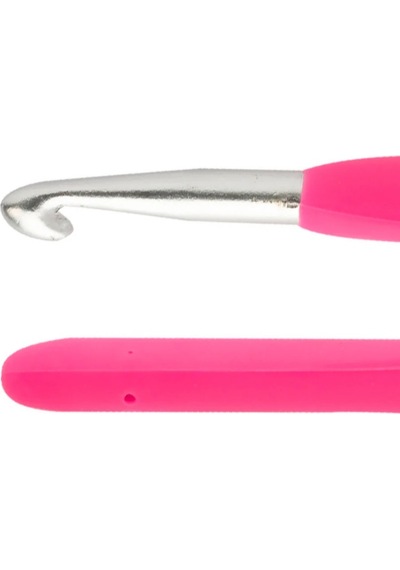Abarta Yumuşak Saplı Yün Tığ-uzunluk:14cm & 7.0mm -pembe 1 Adet