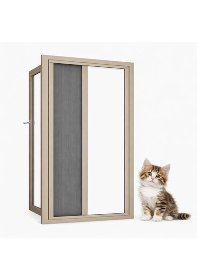 Akordiyon Pencere Kedi Sinekliği En:0-70 Cm Xboy:0-140 Cm Demir, Ahşap,pimapen,alüminyum Uyumlu Çok Renkli