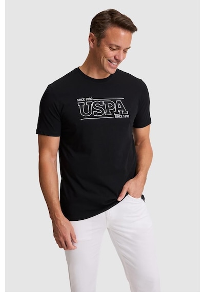 U.S. Polo Assn. U.s Polo Assn Erkek T-shirt Pu-9667 Siyah
