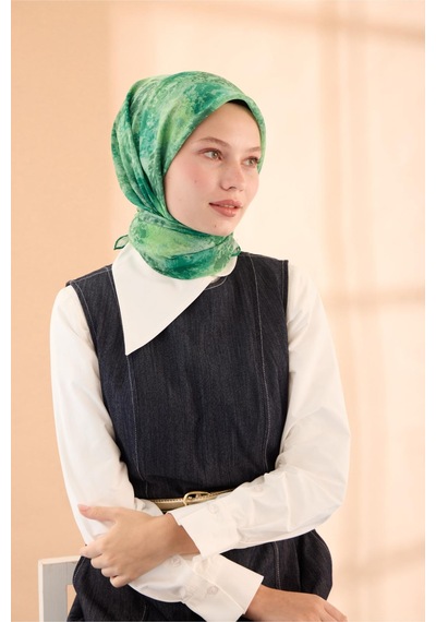Silk Home Soft Eşarp 73095-12 Yeşil, Çimen Yeşili, Açık Yeşil