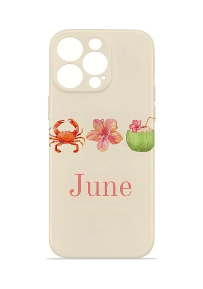Apple iPhone Uyumlu 12 Pro Max Vorian İnce Kamera Korumalı Mika Kılıf June Seaside June Seaside Mika