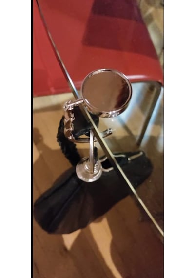 Masa Çanta Askısı, Katlanabilir, Kaymaz Pedli, Dayanıklı Metal Gövde, Kompakt Tasarım Desen 4