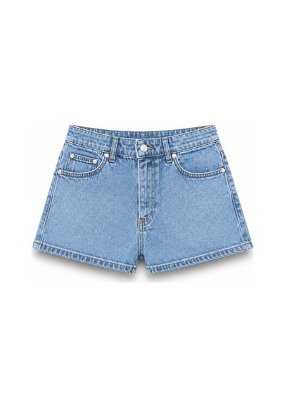 Açelyaokcu Premium Kaida Denim Mini Şort Mavi