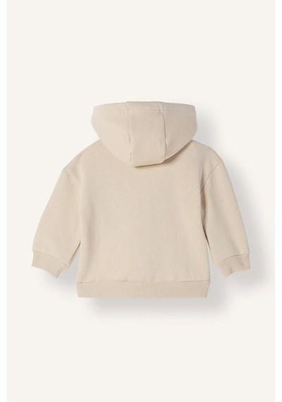 Defacto Kapüşonlu Fermuarlı Kalın Basic Sweatshirt Hırka Kız Bebek I5086a526wnbg203 Bej-bg203