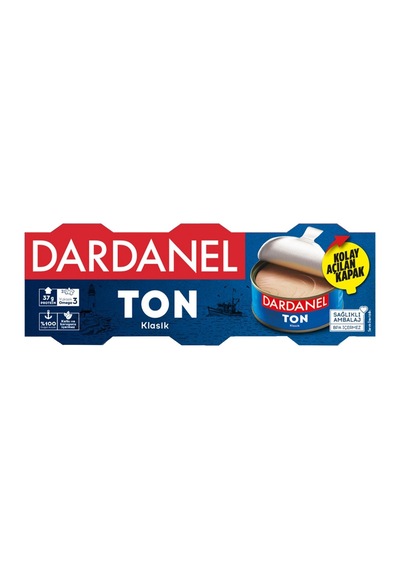 Dardanel Ton Balığı 3x75g Bütün Dilim Açık Renkli Konserve 3'li Ekonomik Paket - 3 Adet Tarı