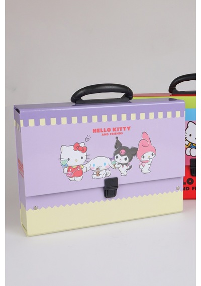 X Dekomus Lisanslı "happy Friends Collection" Hello Kitty Saplı Çanta Tekli Altın