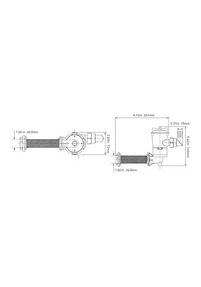 Seaflo Yatay Livar Pompası 800 GPH 12V
