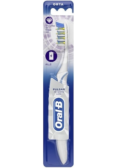 Oral-B Pulsar 3D White Luxe 35 Medium Titreşimli Pilli Diş Fırçası