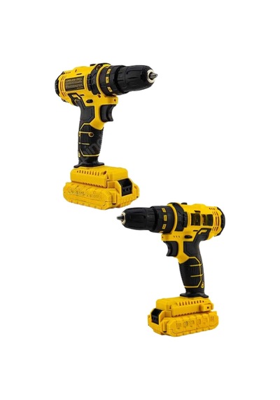 Hubrendy Tekno Profesyonel Çift Bataryalı Akülü Vidalama Şarjlı Matkap 24 Parça 43236599