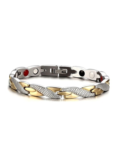 Elegant Terapi Uyağı Artı Kadınlar İçin Bilezik Erkekler Dragon Desen El Zinciri Takı Hediyesi Twist Silver