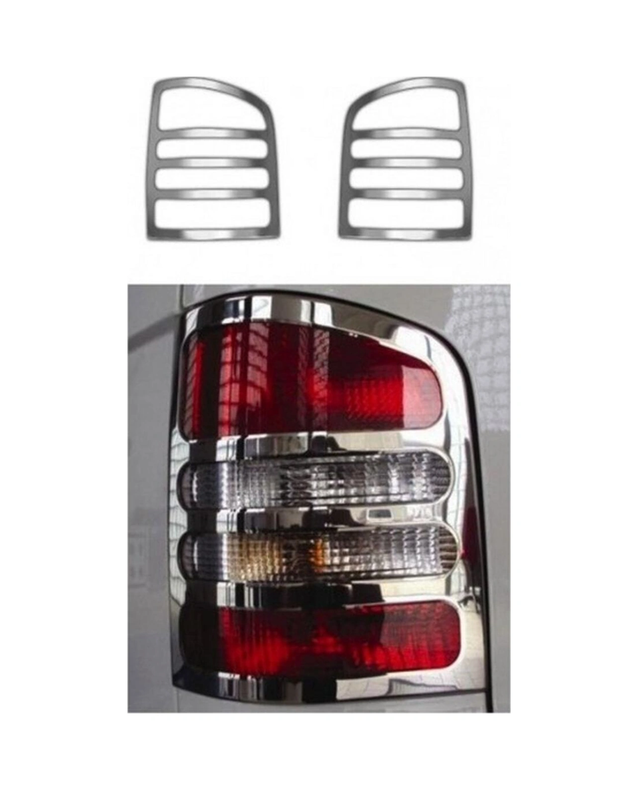 Ueskrom Volkswagen Transporter T-5 2003-2010 Model Arası Krom Stop Çerçevesi 2 Parça Paslanmaz Çelik