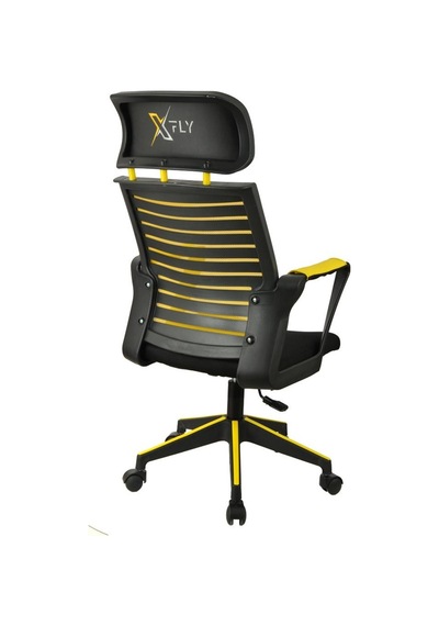Xfly Plastik Ayaklı Oyuncu Koltuğu - Sarı File - 2395D0551