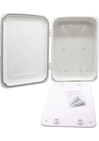 Baff Abs Plastik Dış Mekan Kamera,swich, Nvr-dvr Saha Panosu 210x300x125 Mm Ip65 Su Geçirmez Kamera Ve Elektrik Bağlantı
