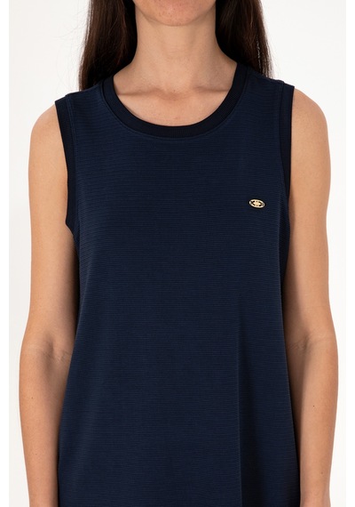 U.S. Polo Assn. Kadın Lacivert Kolsuz Mini Boy Örme Elbise 50297895-VR033