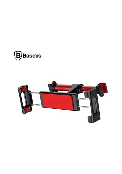 Baseus Suhz Araç Arka Koltuk 12.9 İnch Kadar Tablet Tutucu- 5775 Siyah-kırmızı