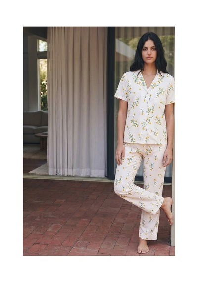 Fit Women Viskon Karışım Homewear Çok Renkli Pijama Takımı