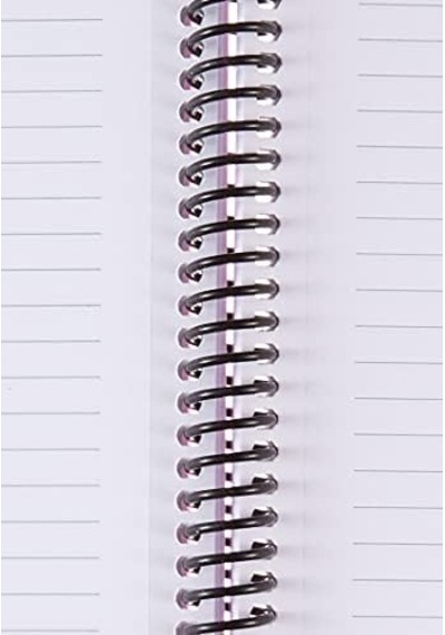 Spiralli Defter, 100 Yaprak, 70g Kağıt, A4, Çizgili, 500 Mikron Pp Kapak, Dayanıklı Ve Çevre Dostu, Asorti Renkler 103 Ivory