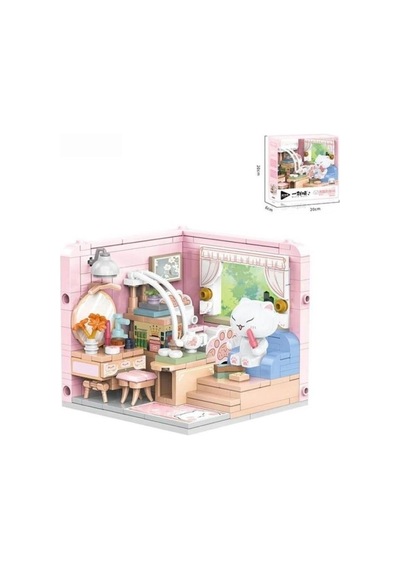 Mey İthalat P885001 Kedi Odası 287 Parça Block Oyuncak