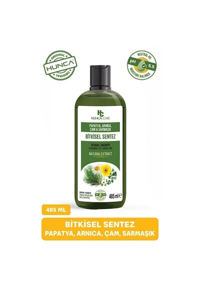 Hunca Care Papatya Arnica Çam Ve Sarmaşık İçerikli Bitkisel Şampuan 485 Ml Tüm Saçlar