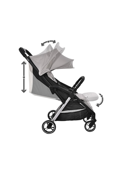 Lorelli Loret Otomatik Katlanan Kabin Boy Bebek Arabası - Black