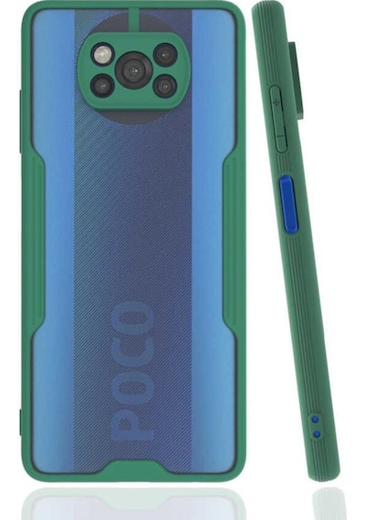Xiaomi Poco X3 Kılıf ​​Kamera Korumalı Arkası Şeffaf Silikon