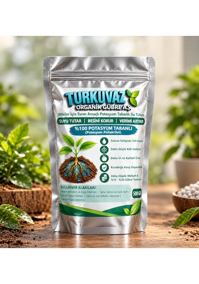 Turkuvaz Organik Toprak Altı Su Tutucu Polimer Potasyum Tabanlı 0.5 kg