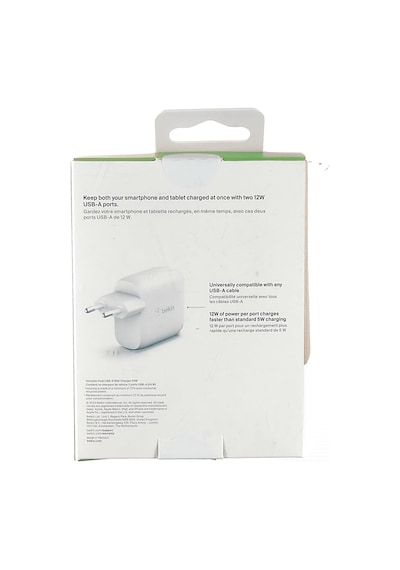 Belkin Boost Charge Usb-a Şarj Cihazı, İki Bağlantılı, 24 W Iphon